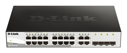 Switch semi-gestito D-Link 16 porte Gigabit + 4 porte combinate SFP