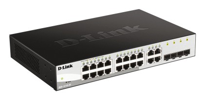Switch semi-gestito D-Link 16 porte Gigabit + 4 porte combinate SFP