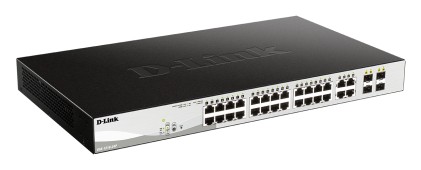 D-Link Switch Smart 24 Porte Gigabit PoE + 4 SFP Combo