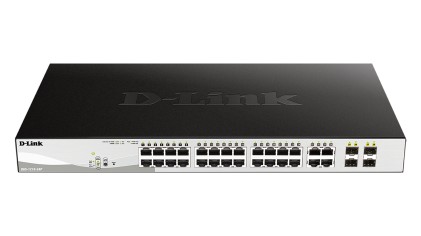 D-Link Switch Smart 24 Porte Gigabit PoE + 4 SFP Combo