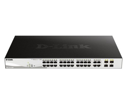 D-Link Switch 24 Porte Gigabit Poe + 4 Porte Sfp Smart+