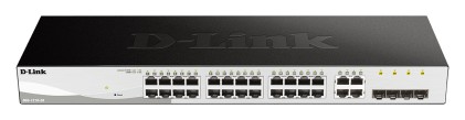 Switch semi-gestito D-Link Combo 24 porte Gigabit + 4 porte Giga