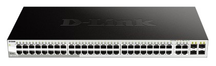 Switch Smart Managed D-Link 48 porte 1000BASE-T + 4 porte combinate 1000BASE-T/SFP