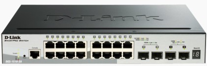 D-Link Switch 16 Porte Gigabit + 2 Porte Sfp + 2 Porte Sfp Smart Managed Stackable