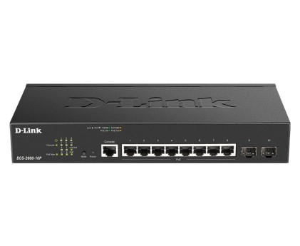 D-Link Switch 8 Porte Gbit Poe Managed Incl. 2 X Sfp