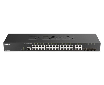 D-Link Switch 24 Porte Gigabit Managed Plus 4 Combo 1000Baset/Sfp