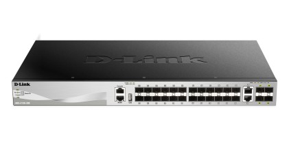 D-Link DGS-3130-30S Gestito L3 10G Ethernet (100/1000/10000) Nero, Grigio