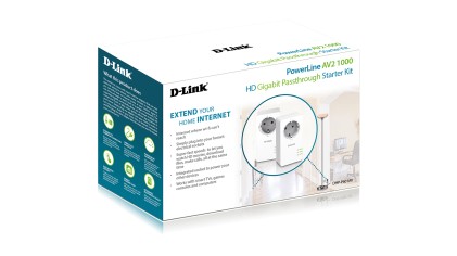 D-Link Powerline Av2 1000 Hd Gigabit Passthrough Kit