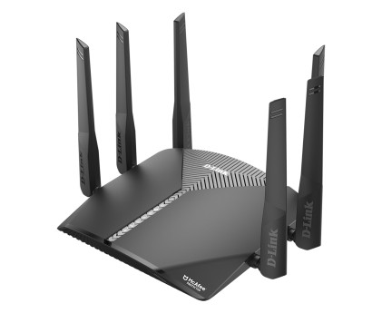 D-Link DIR-3060 router wireless Gigabit Ethernet Banda tripla (2.4 GHz/5 GHz/5 GHz) 4G Nero