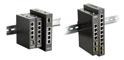 D-Link Switch Industriale 8 Porte Gigabit, Include 2 X 100/1000M Sfp
