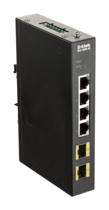 D-Link Switch Industriale 4 Porte Gigabit, Include 2 X 100/1000M Sfp - Scatola Aperta