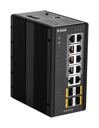 D-Link Switch Industriale 14 Porte L2 Managed 10Xgigabit Base-T Poe, 4X Sfp