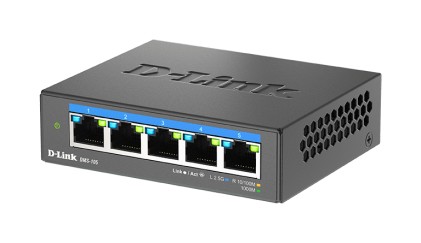 D-Link DMS-105 Non gestito L2 2.5G Ethernet (100/1000/2500) Nero