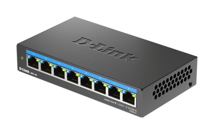 D-Link DMS-108 Non gestito L2 2.5G Ethernet (100/1000/2500) Nero