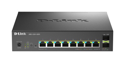 D-Link Switch 10-Port Multi-Gigabit Smart Managed Poe+  Including 8 Multi-Gigabit 2.5G Poe And 2 10G
