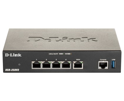 Router VPN D-Link Unified Services - 3 porte LAN - 1 porta WAN - 1 porta WAN/LAN, 2 porte USB 3.0