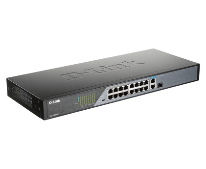 D-Link DSS-100E-18P switch di rete Non gestito Fast Ethernet (10/100) Supporto Power over Ethernet (PoE) Nero