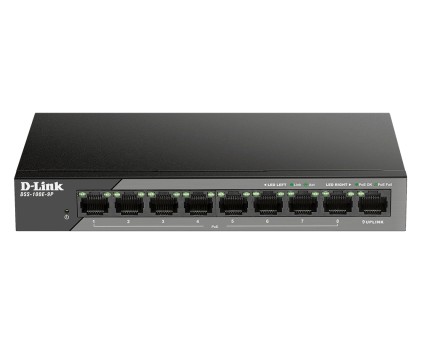 D-Link Switch Sorveglianza 9 Porte 10/100 Unmanaged Long Range Poe