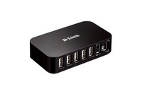 D-LINK 7xUSB2.0 7port USB Hub 480Mbps PC MAC