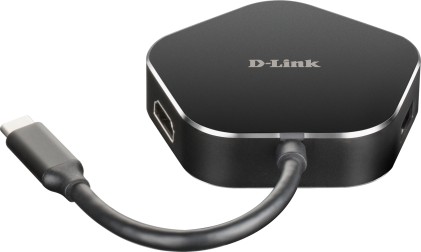 D-Link DUB-M420 replicatore di porte e docking station per notebook Cablato Thunderbolt 3 Nero, Argento