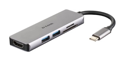 D-Link DUB-M530 replicatore di porte e docking station per notebook Cablato USB 3.2 Gen 1 (3.1 Gen 1) Type-C Alluminio, Nero