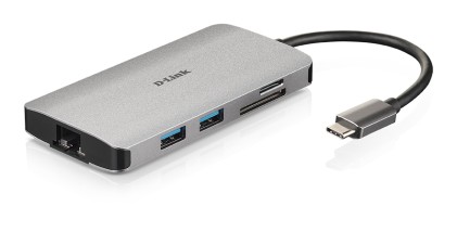 D-Link DUB-M810 replicatore di porte e docking station per notebook Cablato Thunderbolt 3 Argento
