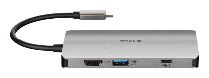 D-Link DUB-M810 replicatore di porte e docking station per notebook Cablato Thunderbolt 3 Argento