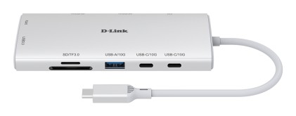 D-Link DUP-A01 hub di interfaccia USB 3.2 Gen 1 (3.1 Gen 1) Type-C 10000 Mbit/s Bianco