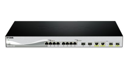 D-Link Switch 12 Porte Managed L2 1U Nero