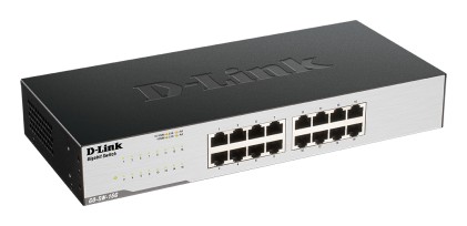 D-Link GO-SW-16G Non gestito L2 Gigabit Ethernet (10/100/1000) 1U Nero