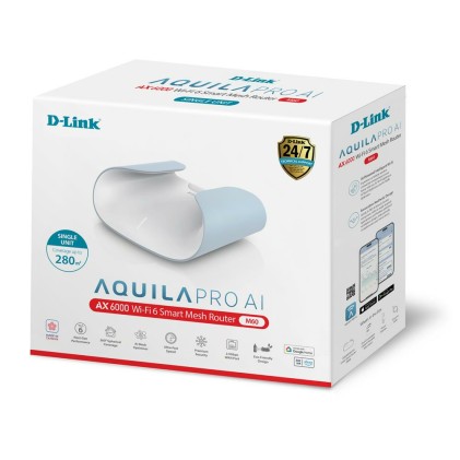 D-Link Router Aquila Pro Ai Ax6000 Wi-Fi 6 Smart Mesh
