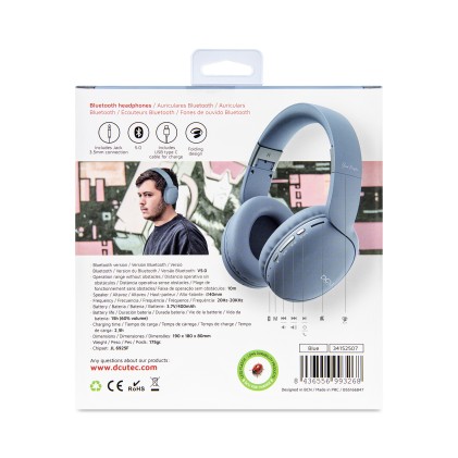 DCU Advance Tecnologic 34152507 cuffia e auricolare Cuffie True Wireless Stereo (TWS) Polso Musica e Chiamate Nero, Bianco