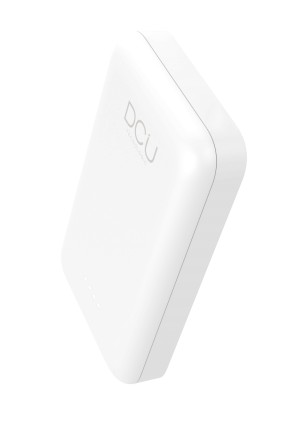 DCU Tecnologic Power Bank Magsafe PD20W & QC 22,5W 5.000Mah - Ricarica Veloce e Magnetica per iPhone 14, 13, 12 e Airpods - Leggero e Compatto - Colore Bianco
