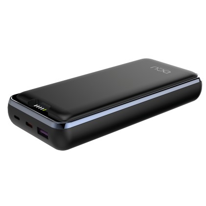 DCU Tecnologic Power Bank Laptop 20000mAH - Ricarica Rapida 45W e 22,5W - Doppia Uscita USB - Grande Capacit&agrave; - Polimeri di Litio - Tipo C e Lightning - Leggero e Compatto - Colore Nero