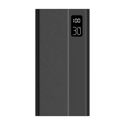 DCU Tecnologic Power Bank 4 Uscite USB Power Delivery 20W + Ricarica Rapida 22,5W 30000Mah - Ricarica Veloce ed Efficiente - Grande Capacit&agrave; di 30000mAH - Design Compatto e Leggero - Colore Nero
