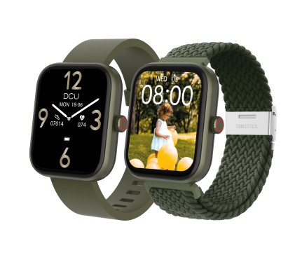 DCU Advance Tecnologic 34157063 smartwatch e orologio sportivo 4,57 cm (1.8") TFT 44.5 mm Digitale 240 x 286 Pixel Touch screen Verde