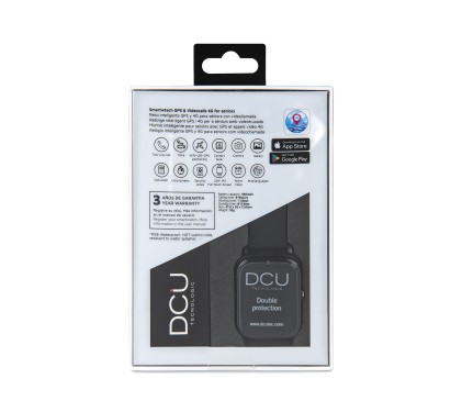 DCU Advance Tecnologic 34159040 smartwatch e orologio sportivo 4,29 cm (1.69") LCD 26 mm Digitale 360 x 360 Pixel Touch screen 4G Nero GPS (satellitare)