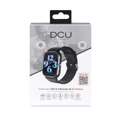 DCU Advance Tecnologic 34159045 smartwatch e orologio sportivo 4,29 cm (1.69") LCD 26 mm Digitale 360 x 360 Pixel Touch screen 4G Grigio GPS (satellitare)