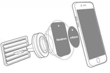 DCU Advance Tecnologic 36100420 supporto per personal communication Supporto attivo Telefono Nero
