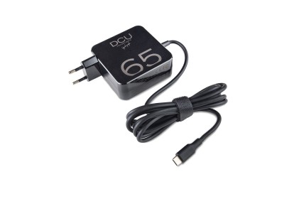 Caricabatterie USB-C DCU Tecnologic Cavo lungo da 65 W - Ricarica rapida ed efficiente - Colore nero