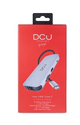 DCU Advance Tecnologic 391166 hub di interfaccia USB tipo-C 1000 Mbit/s Grigio