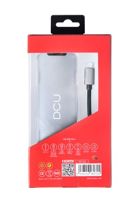 DCU Advance Tecnologic 391166 hub di interfaccia USB tipo-C 1000 Mbit/s Grigio