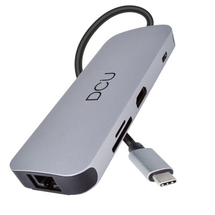 DCU Advance Tecnologic 391166 hub di interfaccia USB tipo-C 1000 Mbit/s Grigio