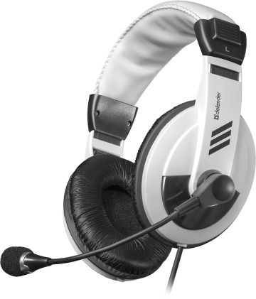 Cuffie per PC Defender Gryphon 750 bianco, cavo 2 m