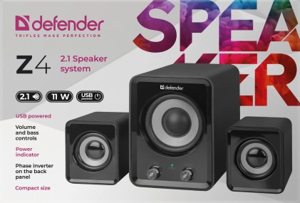 Sistema di altoparlanti 2.1 Defender Z4 11 W, alimentato tramite USB