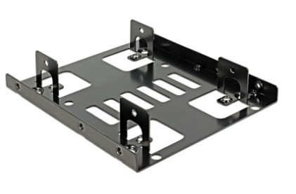 DELOCK Installation frame 3.5inch > 2x 2.5inch 70mm ?&ugrave; 100mm HDD black