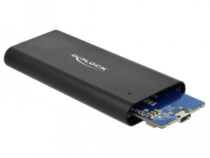 DELOCK External Enclosure for M.2 NVMe PCIe SSD with SuperSpeed USB 10 Gbps USB 3.1 Gen 2 USB Type-C female