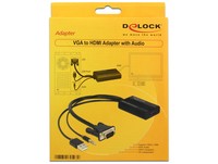 DELOCK VGA to HDMI Adapter with Audio
