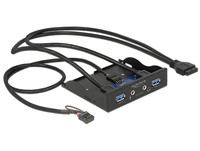 DELOCK 3.5 Front Panel > 2 x USB 3.0 + HD-Audio