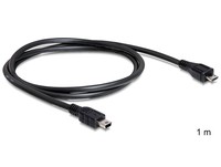 DELOCK cable USB micro-B St/ USB mini St 1m
